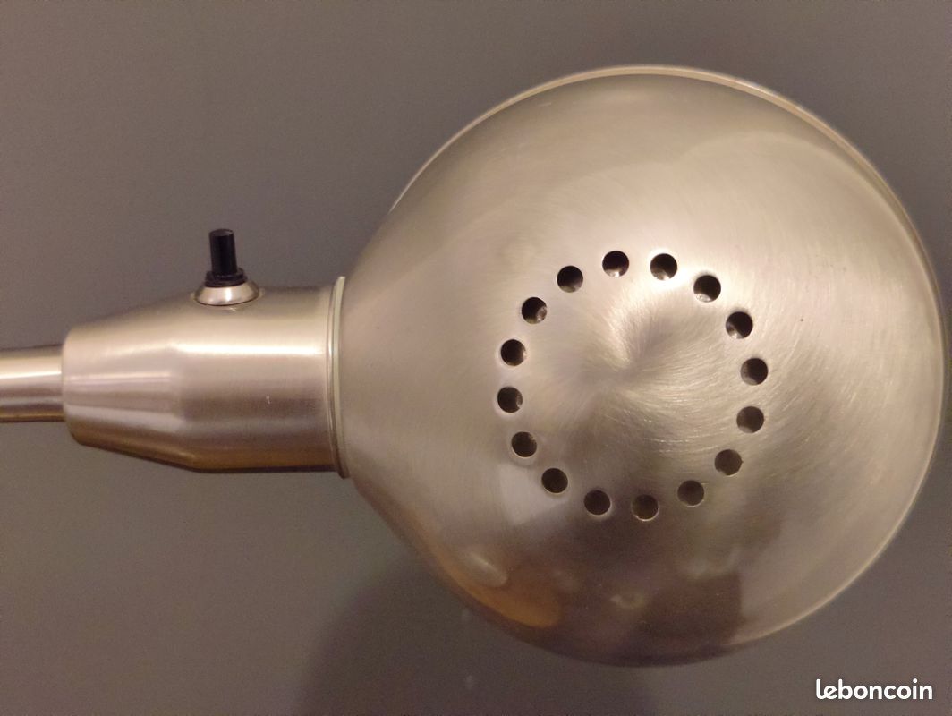 Lampe Ikea Format A0103 Chromée vintage année 1980 (image 6)