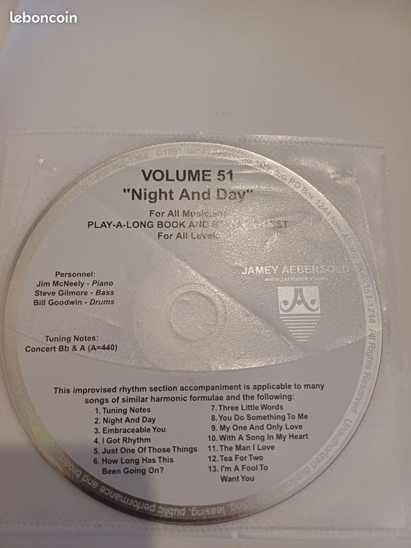 Aebersold neuf avec CD - Night and Day (volume 51) (image 2)