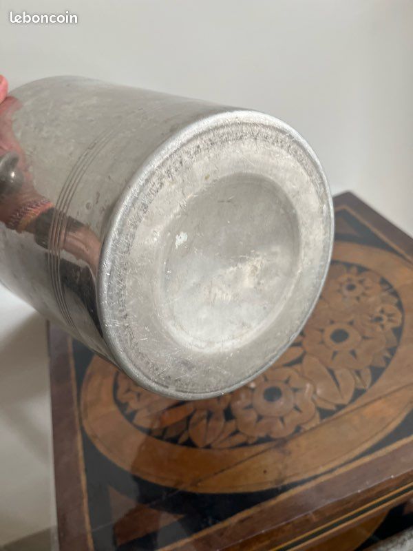 Seau à Champagne Ancien Epernay Montaudon Fils - Années 1930 - Métal Argenté - Art Déco