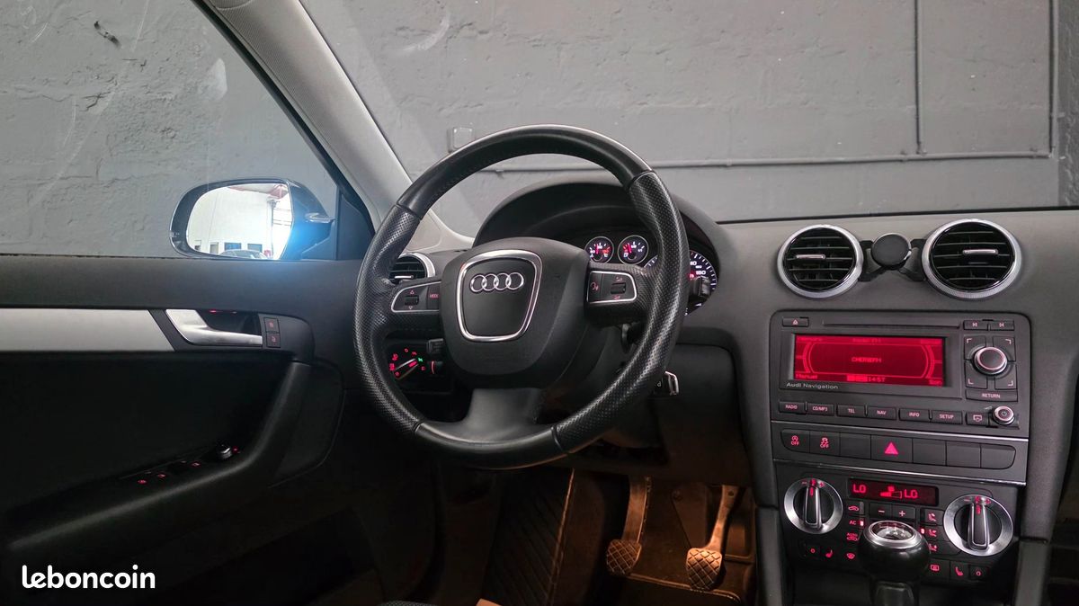 Audi a3 sportback 2.0 tdi 140 exclusive line - sieges chauffant / regulateur vitesse / distri ok (image 7)