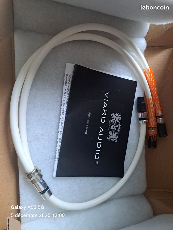 2 câbles modulation XLR VIARD AUDIO HD20 NEUF 2 mètres (image 3)
