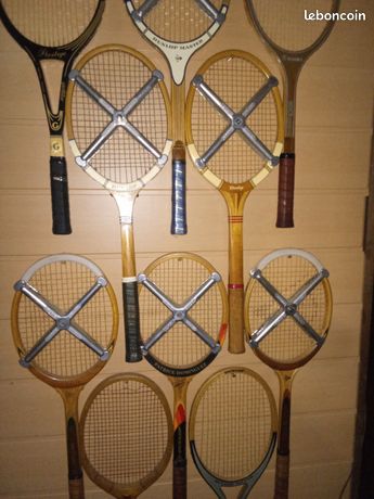 Raquette De Tennis Vintage DUNLOP Neptune Light 1 - Fabriquée En France - Années 80