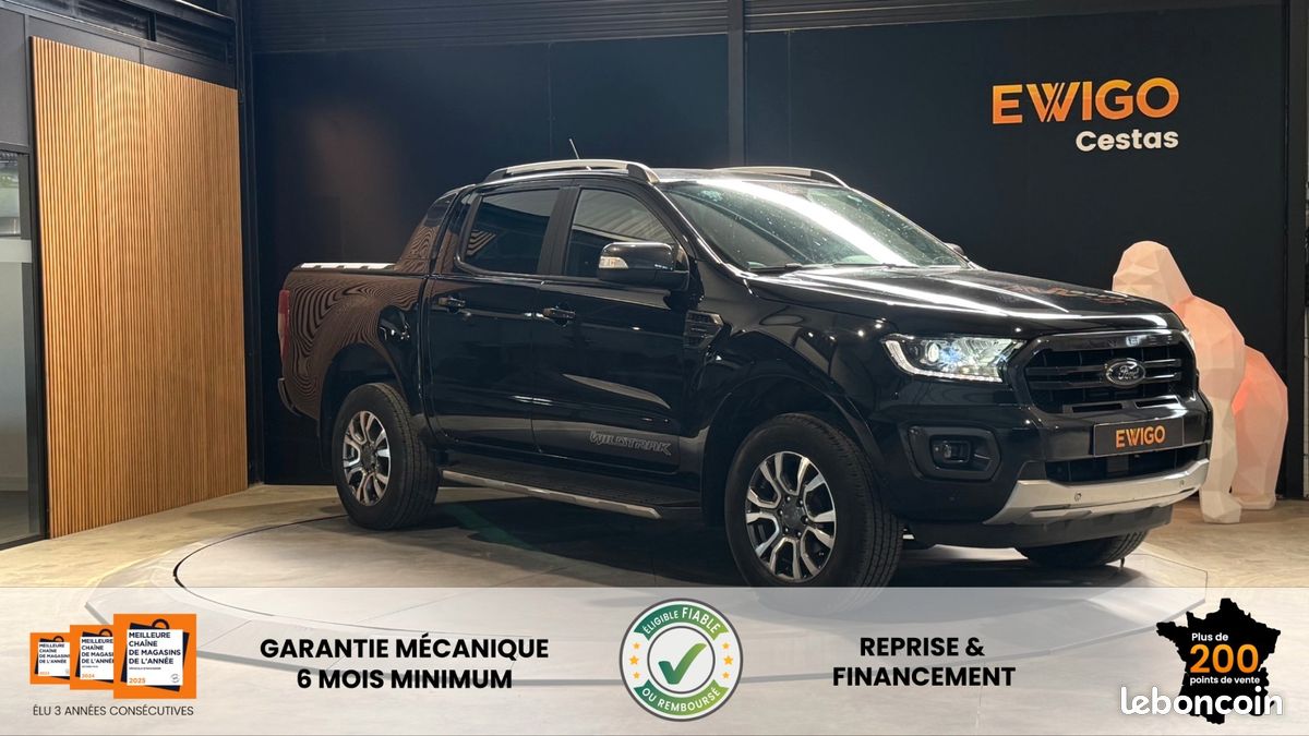 FORD RANGER IV DOUBLE CABINE 2.0 ECOBLUE 215 CH S&S WILDTRAK BVA10 - CARPLAY - CUIR - LEd (image 1)