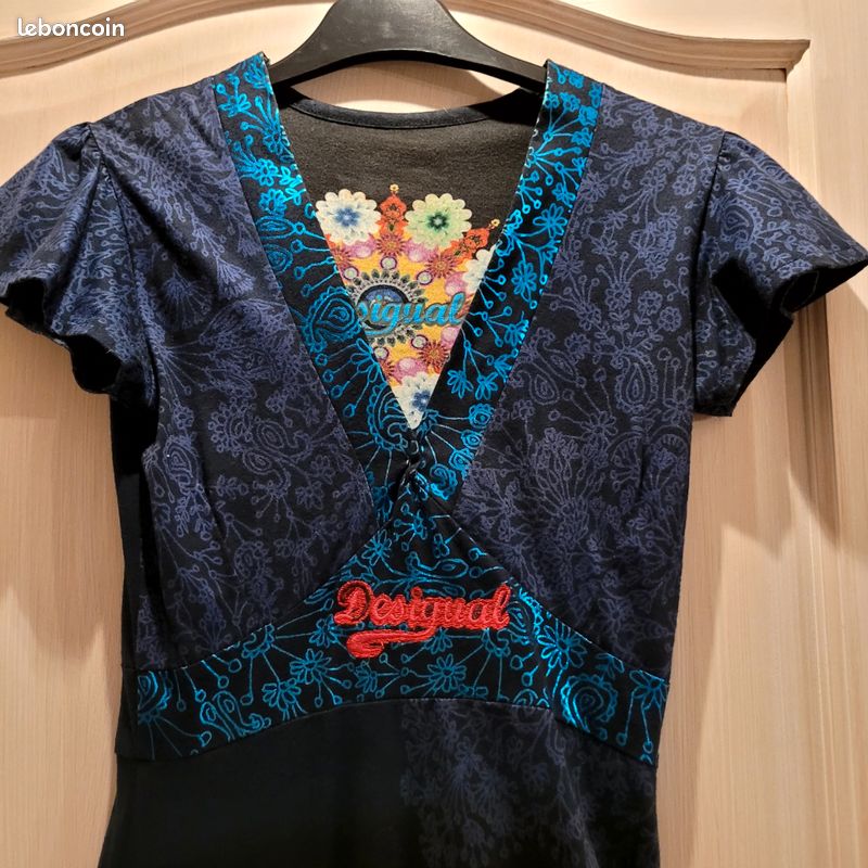 Robe Bleue Desigual Taille XS - Neuve Sans étiquettes