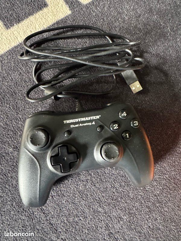 Manette De Jeu Microsoft Pour PC Gaming - Modèle Noir, Occasion Bon état