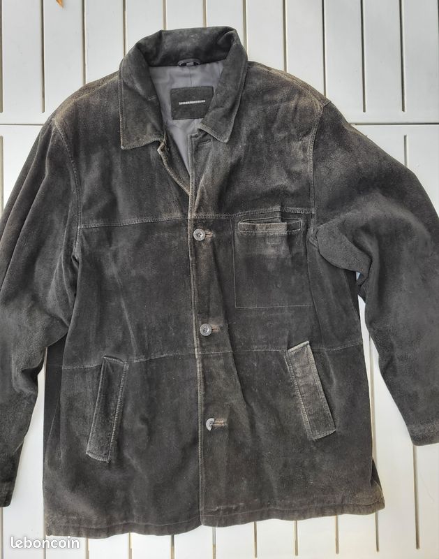 Veste En Cuir Daim Wilson's - Taille XL - Vintage, Très Bon état (presque Neuve !)