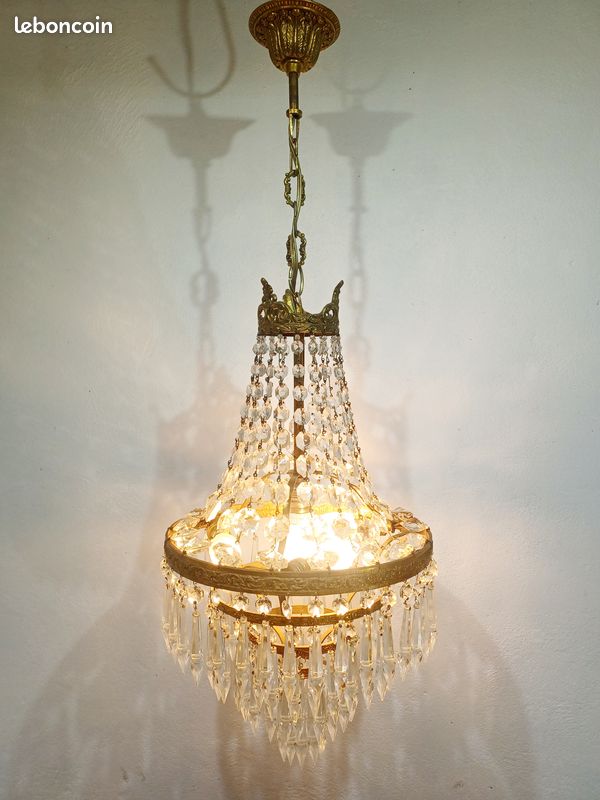 Lustre Montgolfière à 6 lumières de style Empire