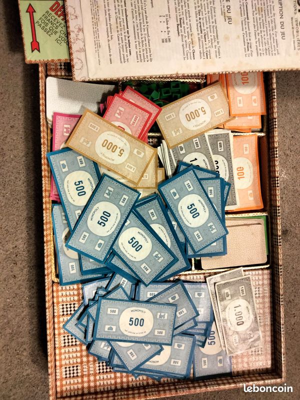 Monopoly Miro 1961 - Édition Française Vintage - Complet Avec Billets En Francs