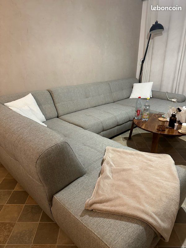 Canape gris (image 1)