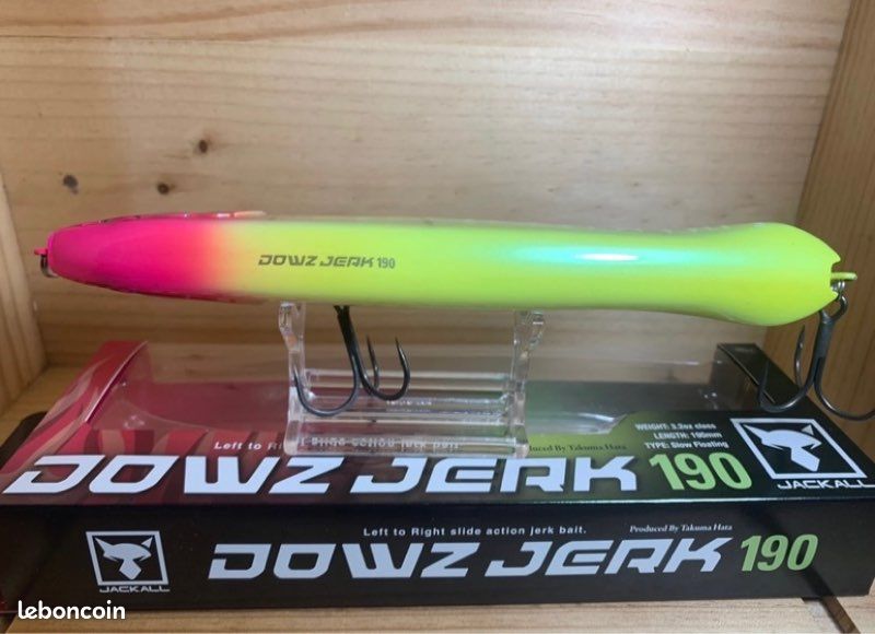 Leurre Flottant Jackall Dowz Jerk 190 – Appât Crankbait Clignotant, Neuf Sous Blister