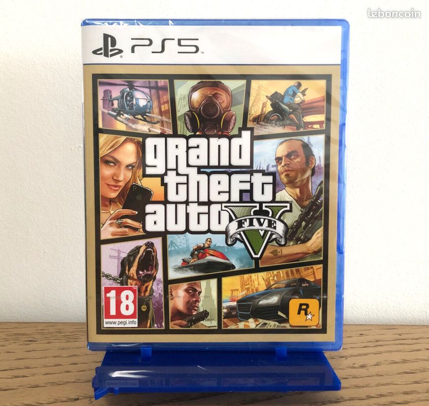 GRAND THEFT AUTO V - GTA - PS5 - PlayStation 5 - PAL FR - NEUF (image 1)
