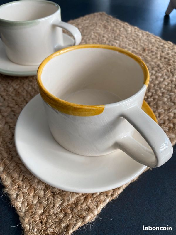 Tasses et sous-tasses Maison Lavoine (image 1)