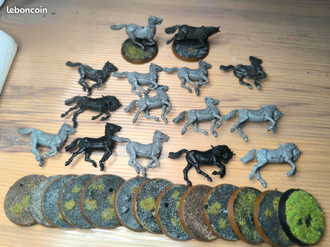 Boîte De Figurines Warhammer – Cavaliers Du Rohan – Neuf Scellé – Jeu De Plateau SdA