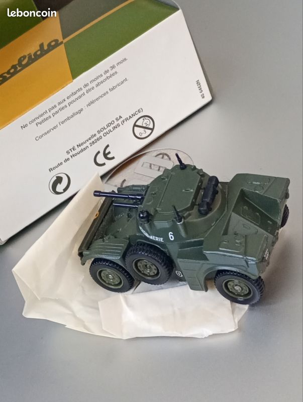 Auto-mitrailleuse Miniature Tôle Vert Armée - Collection Ou Déco - Emballage D'origine