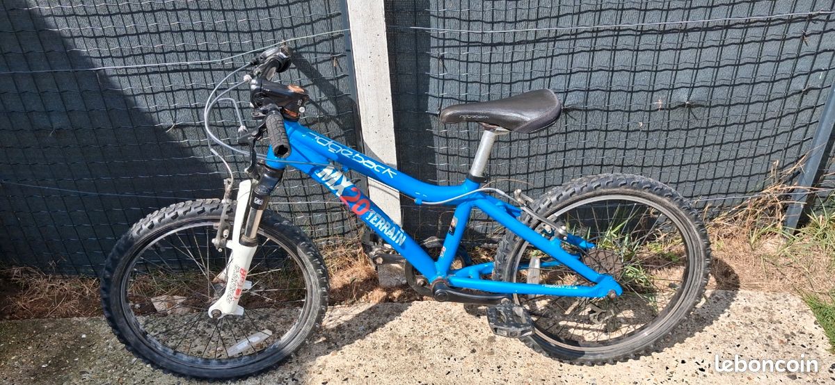 Vélo VTT enfant 20 pouces bleu (image 1)