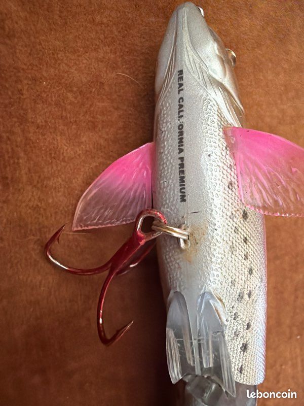 Leurres de pêche L&S Mira-Lure vintage : plombs à oeil en verre