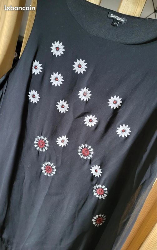Robe Desigual Multicolore Taille XXL (44) - Coton - Imprimé évasé - Occasion Très Bon état