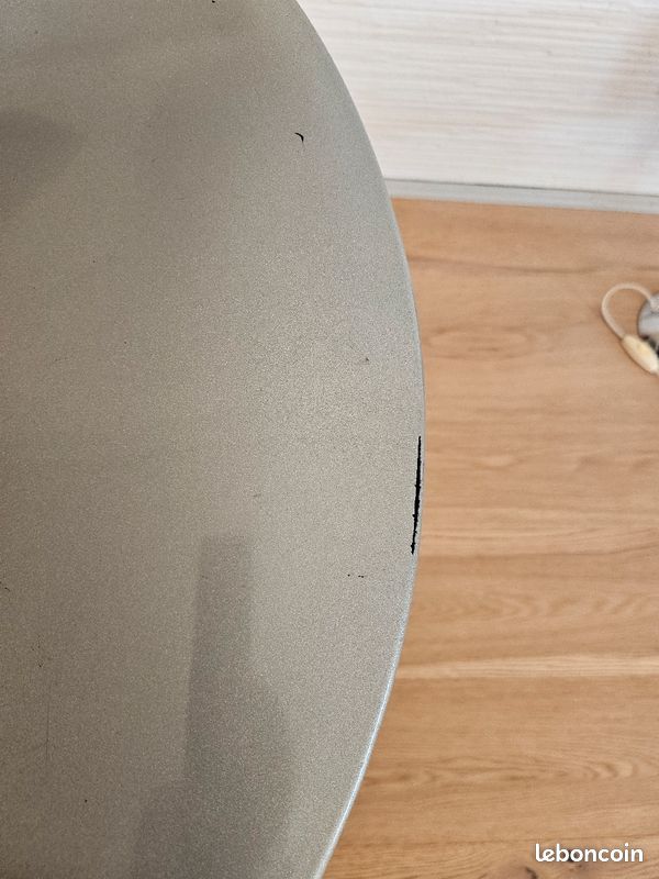 Tabouret de bar gris métallique (image 3)