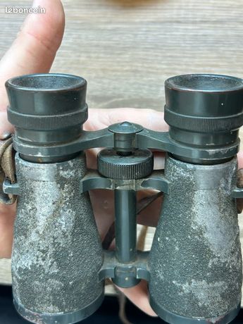 Télescope jumelles unique en laiton massif avec poignée Décoration antique