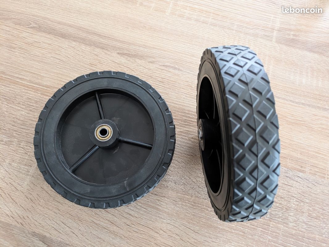 Lot De 2 Roues De Tondeuse 196 Mm – Compatibles Husqvarna, Réf. 53241196, SODIAL