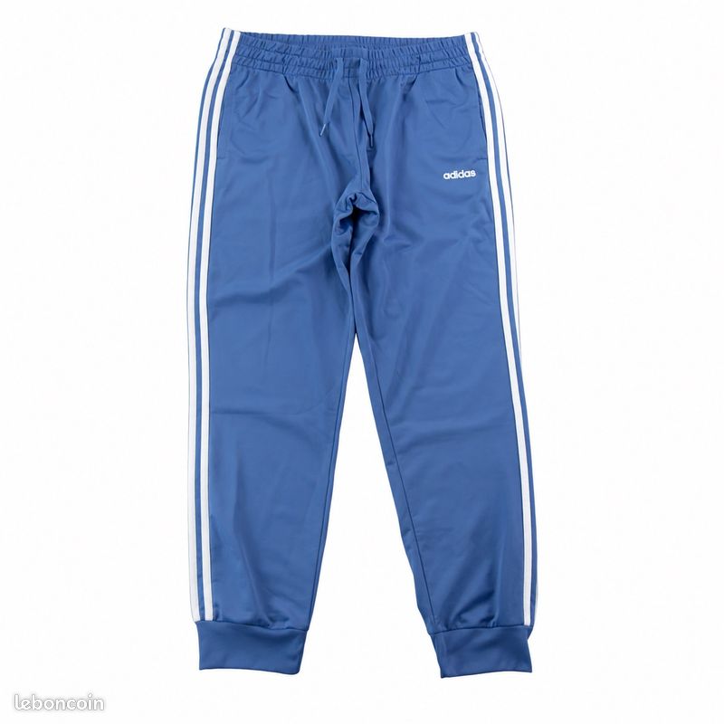 Adidas Jogging Essentials 3-Stripes Tricot Pants Femme Taille XL Bleu #QWE3630 (image 1)