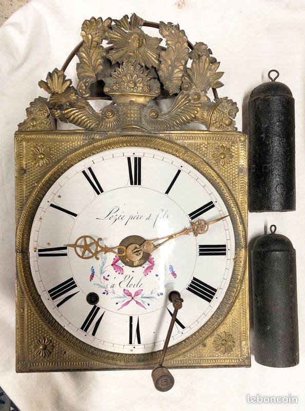 Mécanisme horloge comtoise et ses accessoires Collection