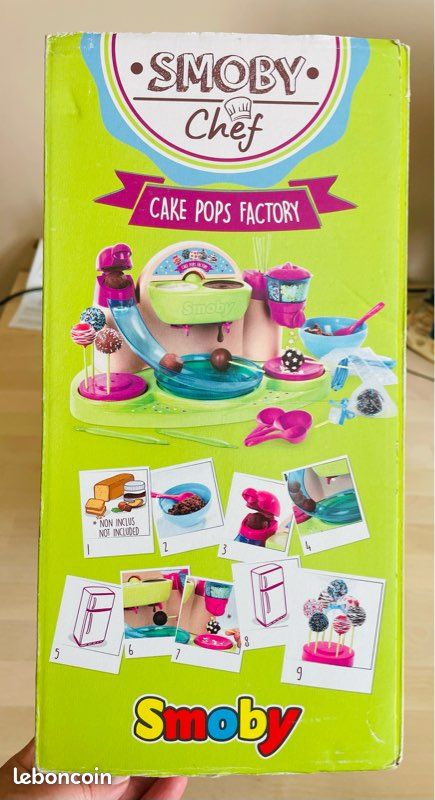 Kit Cookies Smoby Chef Cake Pops Factory - Atelier Cuisine Enfant 5 Ans - Avec Livre Recettes