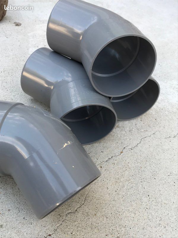 4 coudes pvc ø 100 45° (image 2)