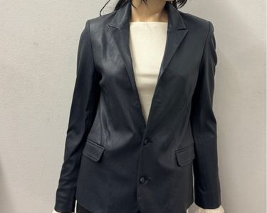 Boléro En Cuir Perforé Blanc Jean Sébastien Vassal - Taille 38 FR - Neuf Avec étiquettes