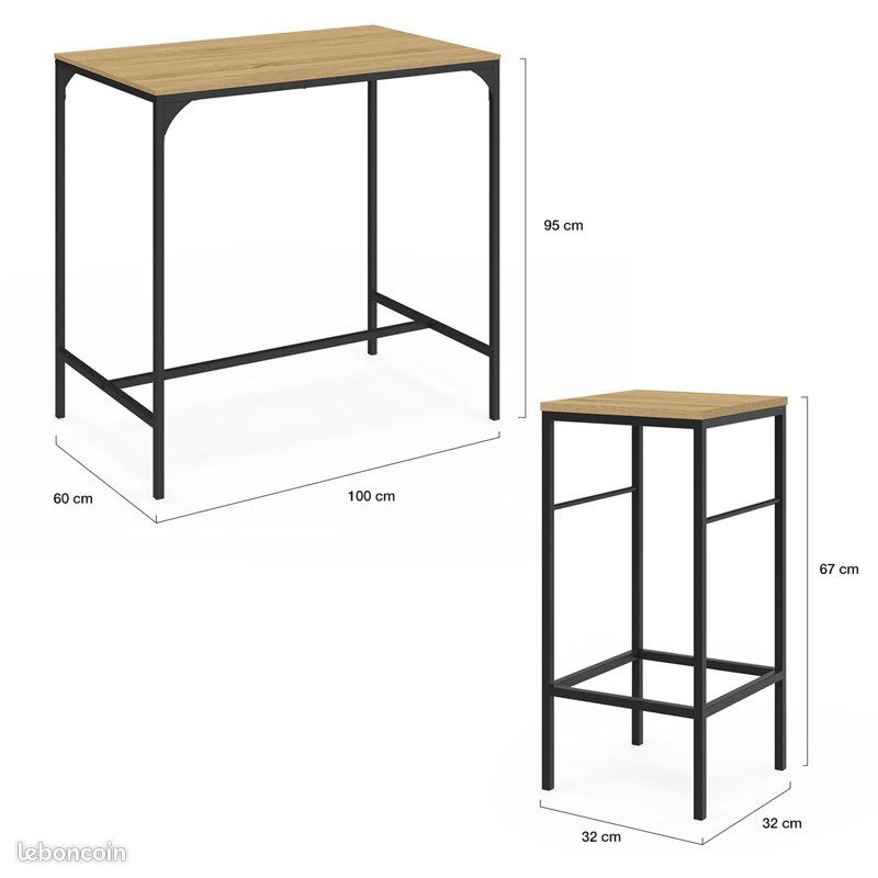 Table mange-debout & Tabourets (image 5)