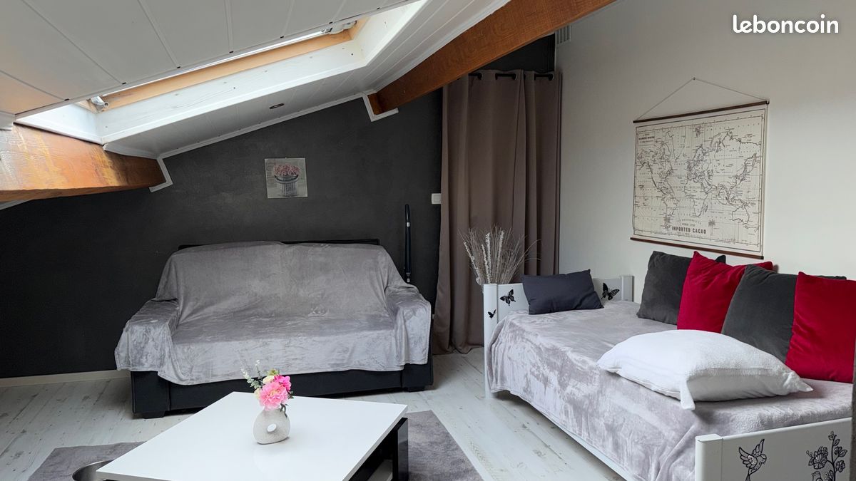 Studio Mansardé Meublé- climatisé 50 m2 (image 9)
