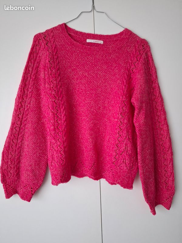 Pull rose fuchsia Camaïeu (image 1)