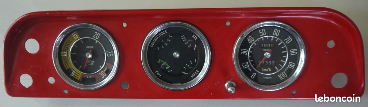 Compteur De Vitesse Ancien JAEGER - Pour Pièces Détachées Ou Décoration (ne Fonctionne Pas)