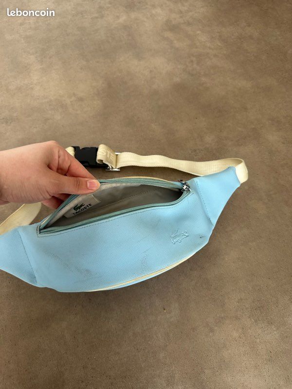 Banane sacoche Lacoste bleue turquoise Accessoires Bagagerie