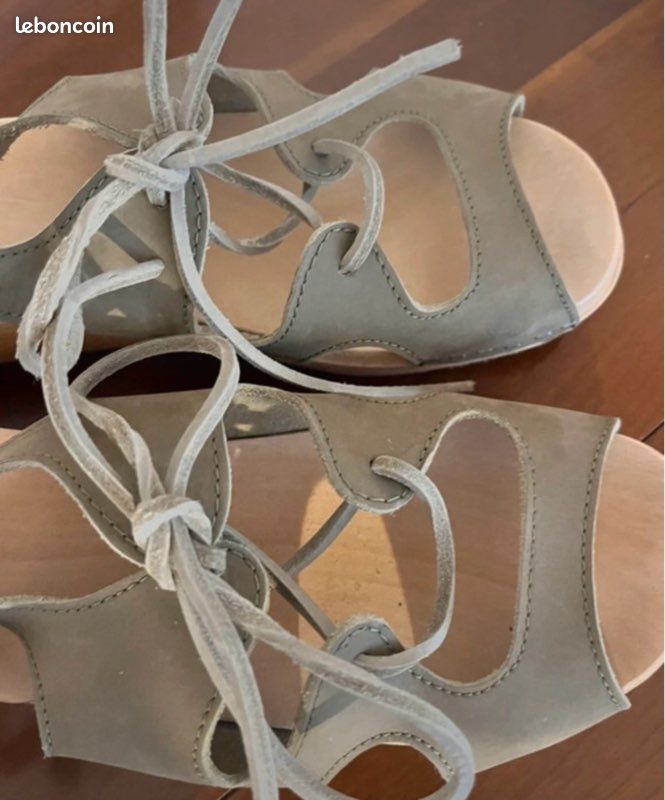 Sandales vert /kaki : Hasbeens (image 4)
