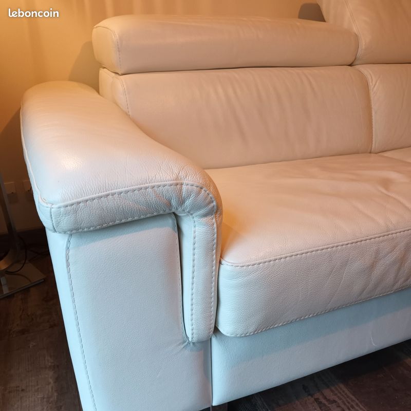 Canapé convertible cuir (image 2)