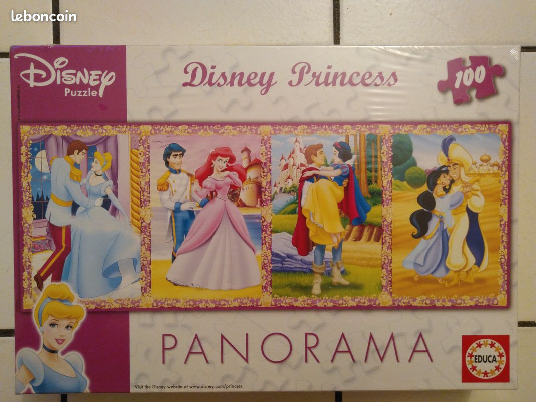 Puzzle disney princess panorama 100 pieces educa (image 1)