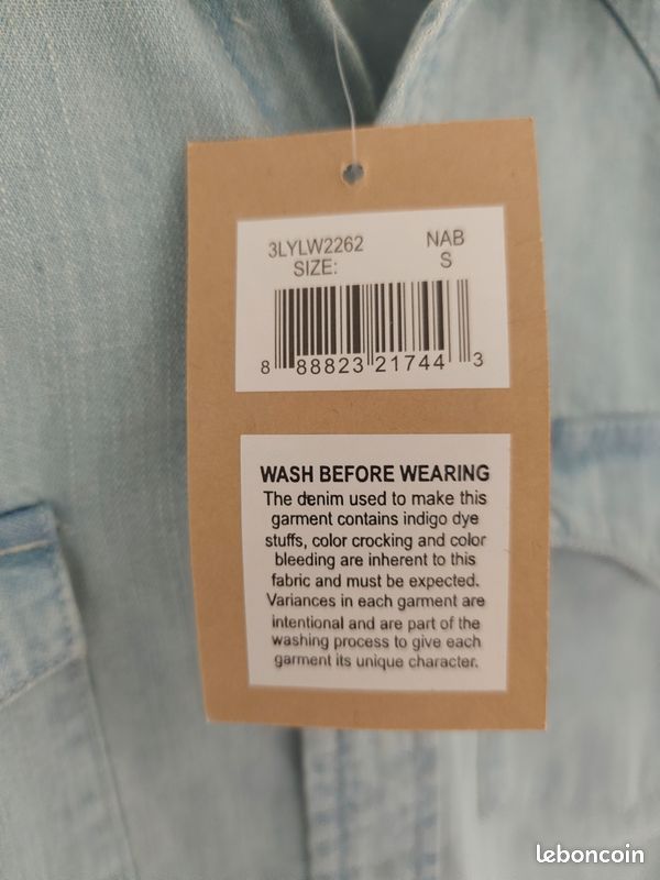 Chemise en jean Levi's homme S (image 5)