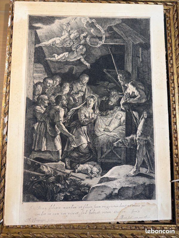 Estampe l’adoration des bergers (image 2)