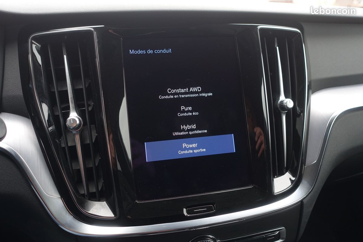 V60 T6 AWD 340ch Geartronic Inscription Hybride Rechargeable Cuir sport chauffant/Gps Europe/Caméra/Carplay/Full LED/Accès confort/ 1*Main/Garantie 12 mois (image 12)
