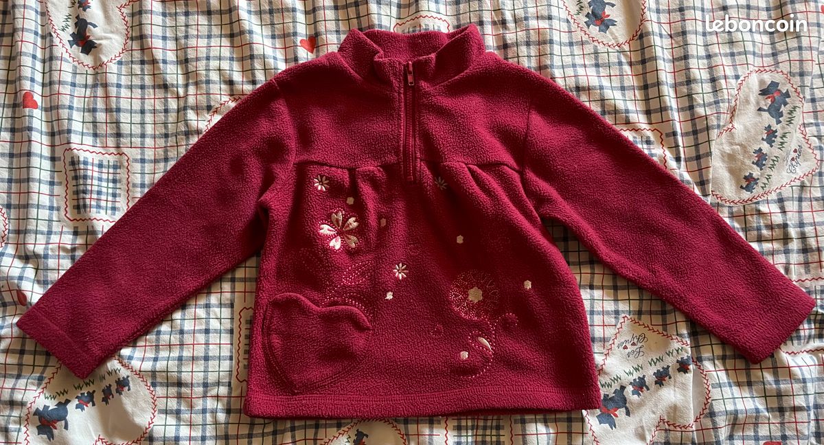 Pull type gilet zippé Tissaia taille 3 ans (image 1)
