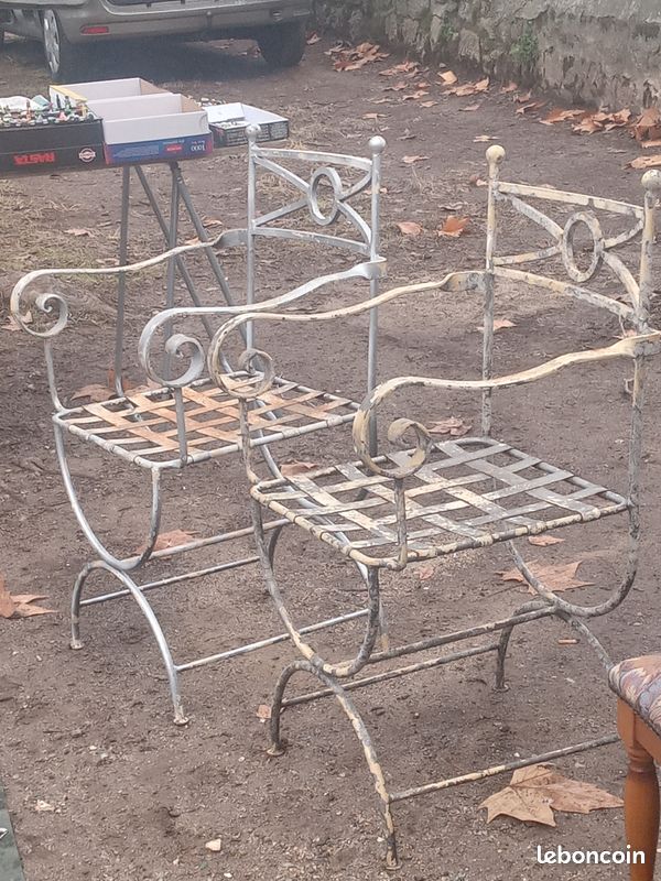 Chaises fer forgé (image 1)