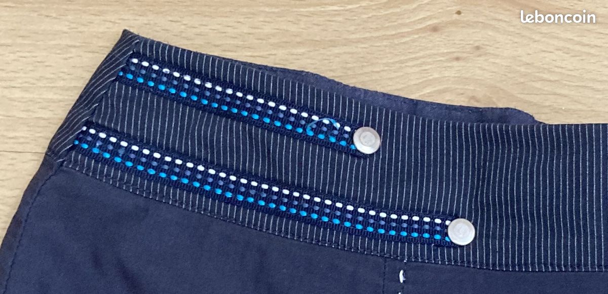 Jupe ample bleu marine Christine Laure T 38 (image 3)