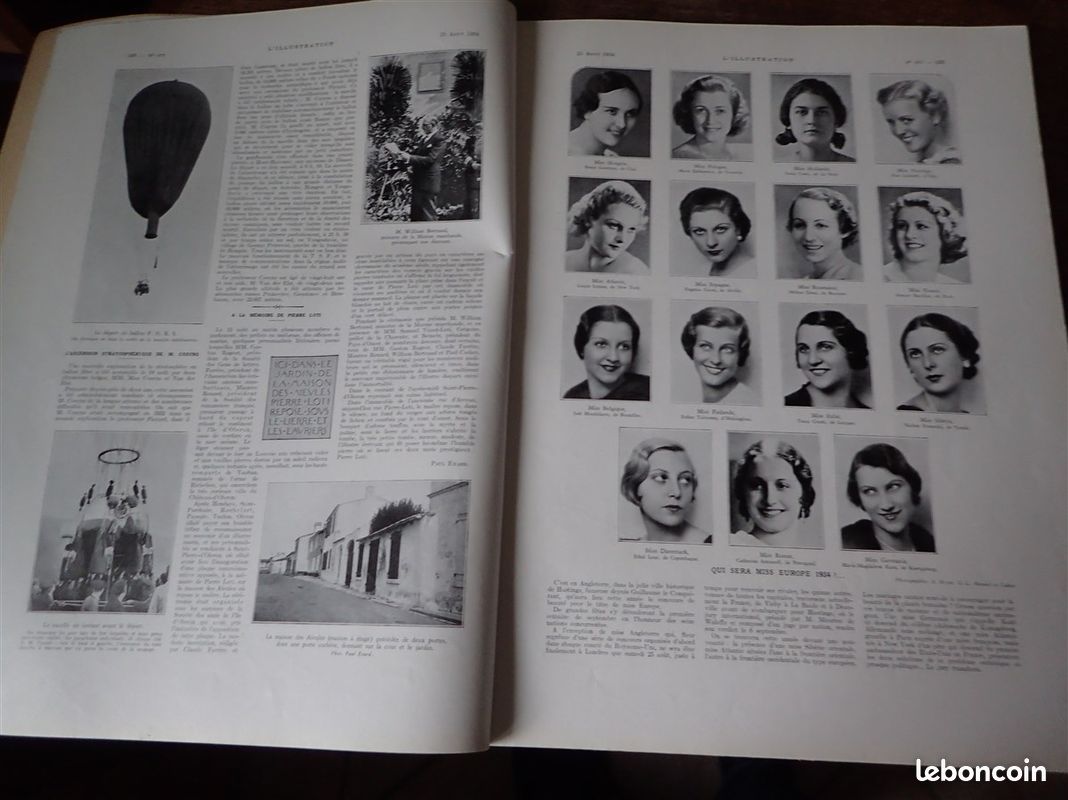 ILLUSTRATION 1934 4773 GUYNEMER KRAK DES CHEVALIERS TCHELIOUSKINE MUSEE SAINTES CHARDIN SEPTICEMIE Hyacinthe VINCENT LOTI MISS EUROPE IZOARD COSYNS (image 3)