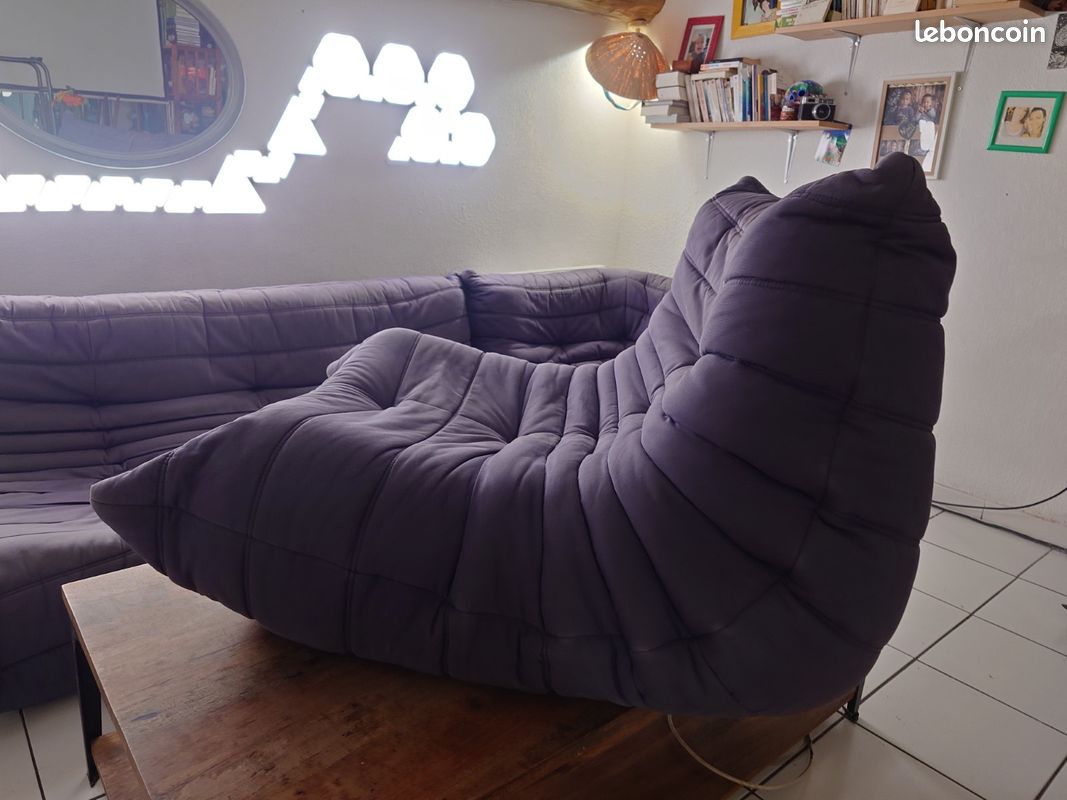 đïžÂ Ensemble LIGNE ROSET Togo Grande banquette + Angle + Chauffeuse, đ đș (image 12)