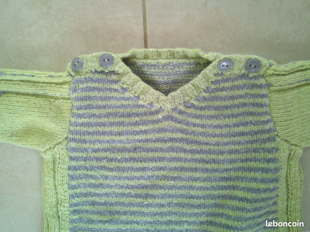 Combinaison bébé en laine (image 5)
