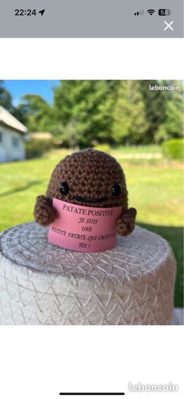Patate positive- crochet- Fait main (image 3)