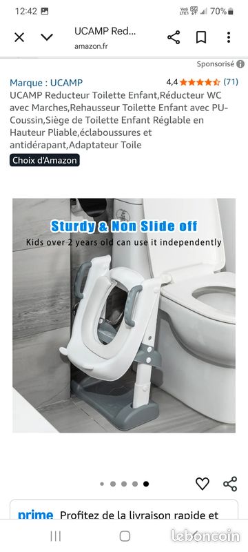 Reducteur de toilette avec marche Équipement bébé