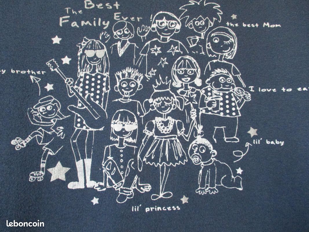 Big Tee shirt en coton bleu marine - Taille 46 (image 2)
