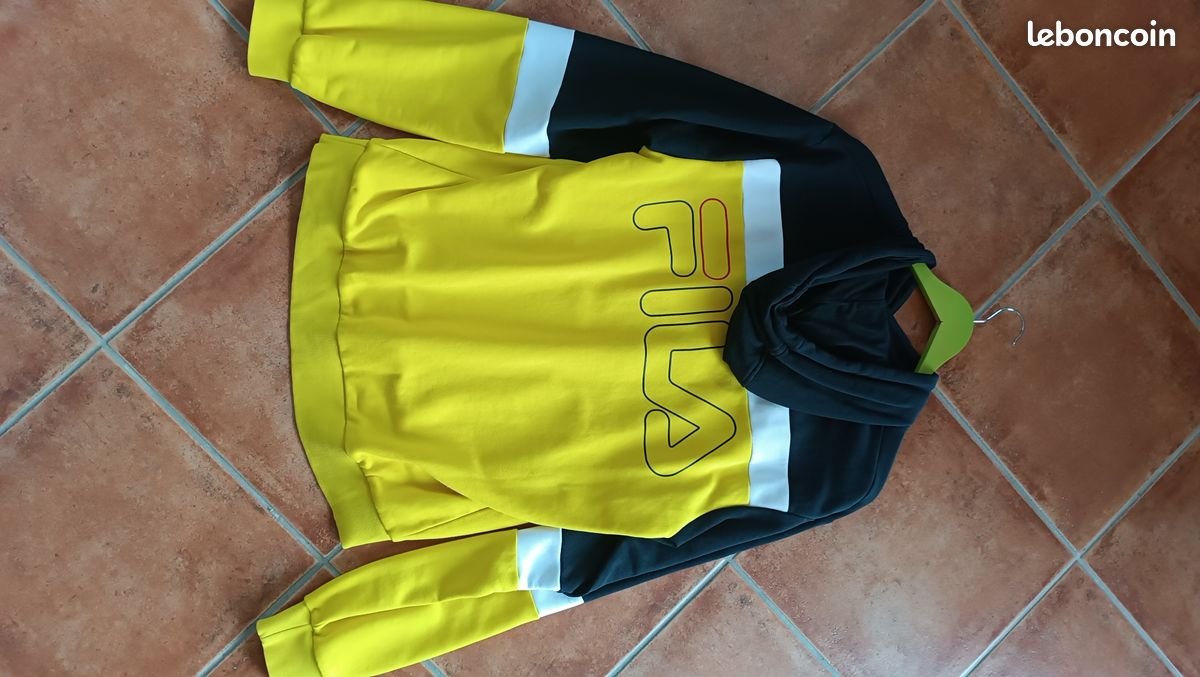 Jaune Sweat Fila Noir Homme Sweat Fila Homme Noir Et Jaune Vêtements